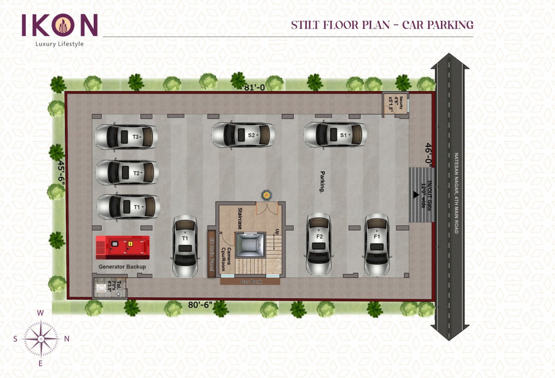 Flats near Arcot Road